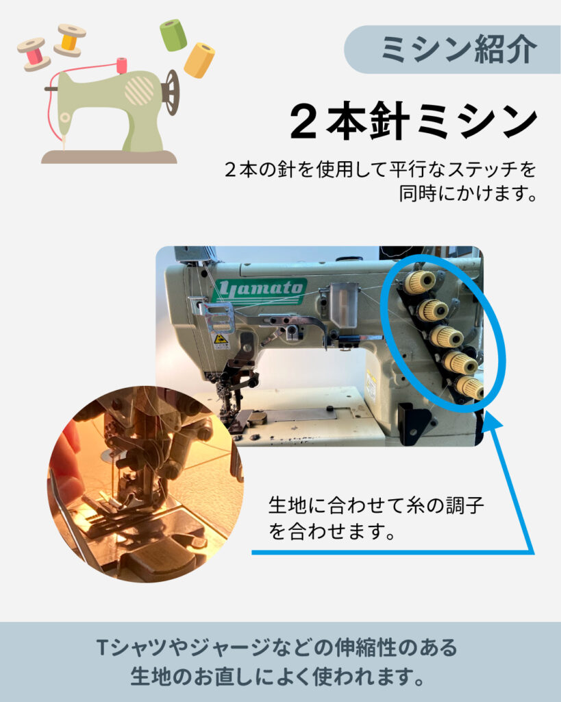 ミシンの紹介　～２本針～